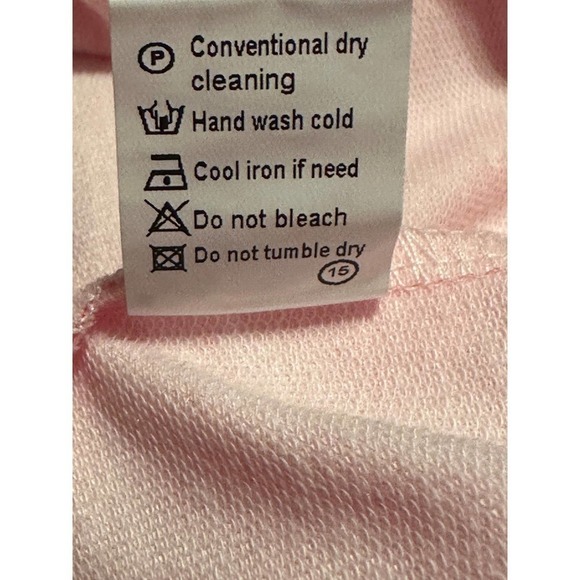 Bleached Leopard Print Pullover Pink Sz L - Picture 7 of 7